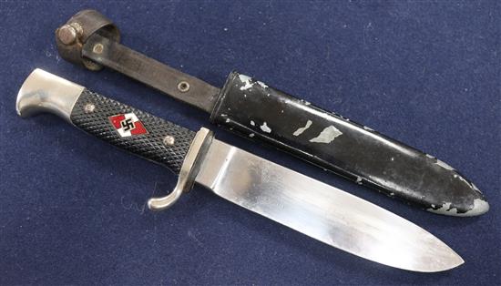 A third Reich hitler youth dagger